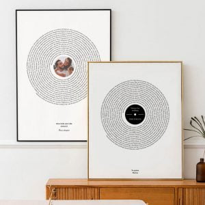 Cuadro letra de cancion regalo para aniversarios de bodas