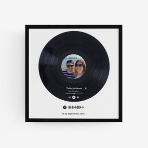 Cuadro Disco Vinilo con Código Spotify