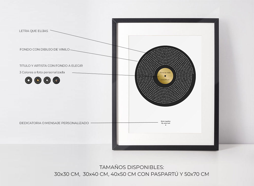 Detalles cuadro Vinilo